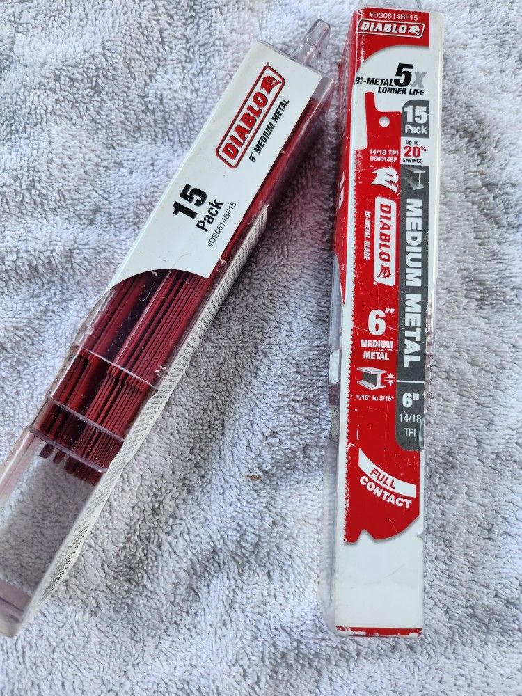 Diablo 6" Metal Sawzall Blades 15 Pack