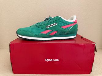 Reebok Classic Low-Top Sneakers Green Pink