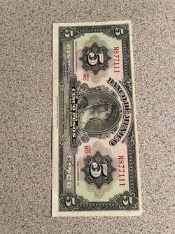 1961 Banco de Mexico 5 Pesos Banknote