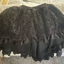 $15 - Black Pirate Costume Skirt (Medium)