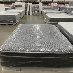 Sealy Brand Queen Size Pillow Top Mattress New 