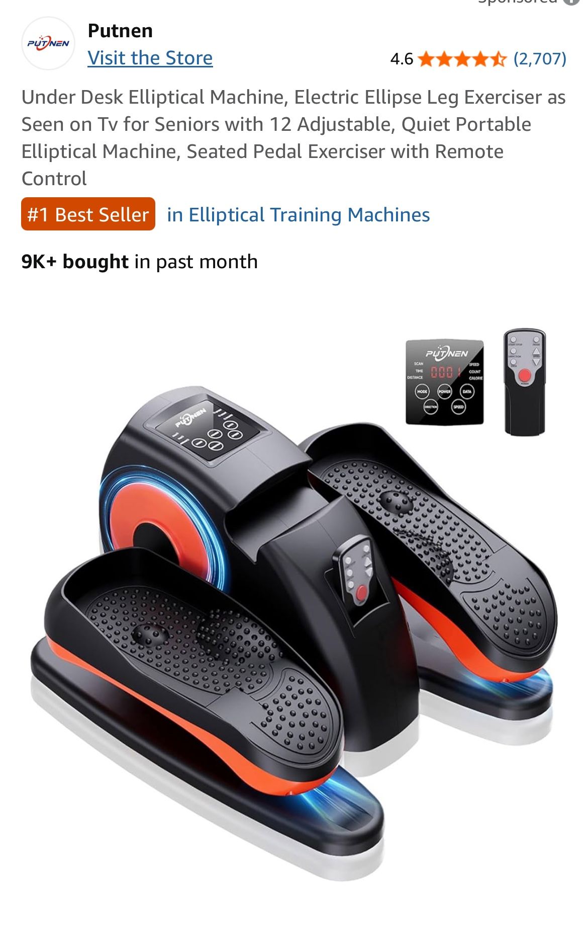 NEW Under Desk Elliptical Machine