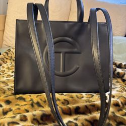 Black TELFAR shopping bag 