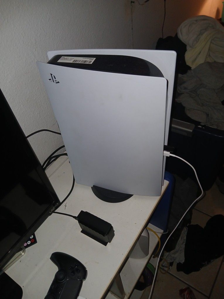 Ps5 Disc Version With Black Controller And Ssd 1 Tb