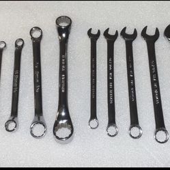 9 pc snap-on wrench combo
