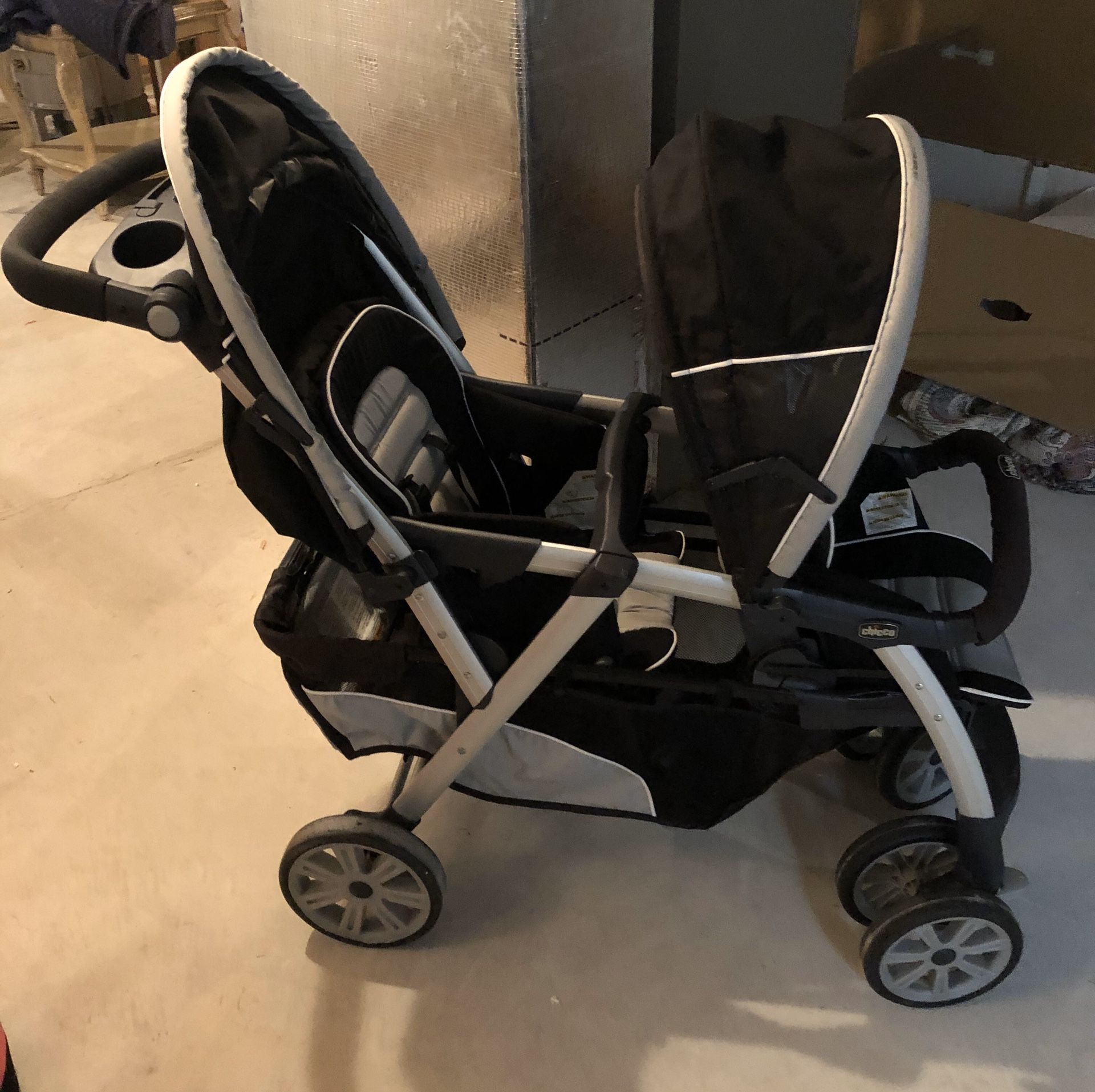 Chicco foldable double stroller