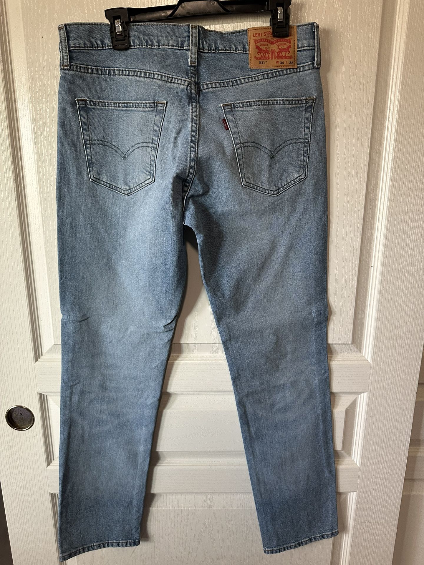 Levi's 511 Slim Fit Jeans Men's 34x32 Vintage Pants Fashion