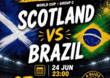 2 Tickets: Scotland vs Brazil - FIFA World Cup 2026 (Miami)