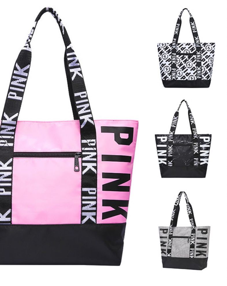 Pink VS Tote bags