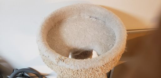 Cat tower. Stuardy wood framed cat tower.