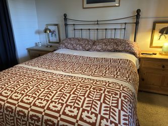 Pottery Barn Queen sized metal bed frame