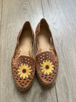 Zapato Mexicano De Piel. Size 7