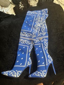 Bandana Print Boots