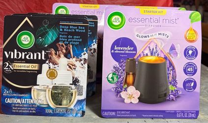 Air Wick Essential Mist and Air wick Oil