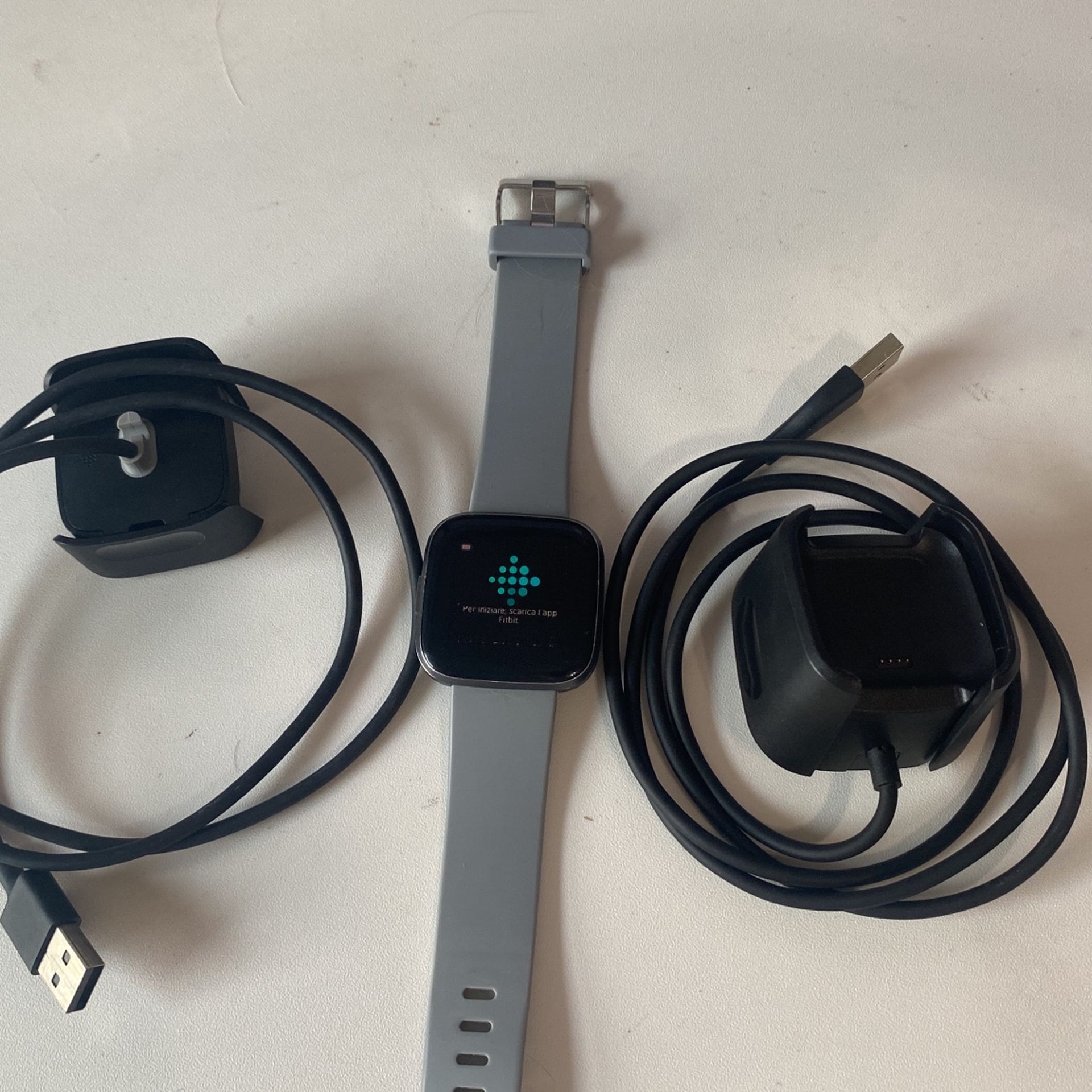 Fitbit Versa 2 + Two Chargers + Three Extra Bands