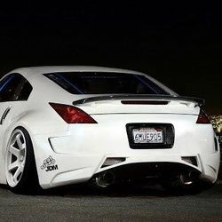 Bumpers Nissan 350z FairLady Z Z33 AMS-GT STYLE REAR BUMPER 03 04 05 06 07 08 2003 2004 2005 2006 2007 2008 WEEKEND SALE