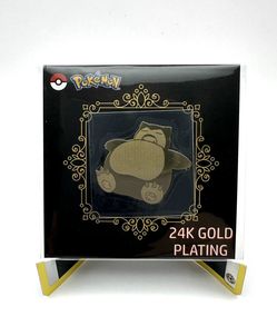 Snorlax 24k Gold Plated Sticker