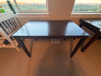Dark Wood Dining Table