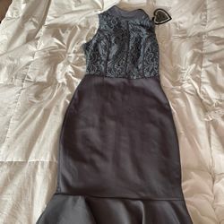 Sexy Club L Grey Blue Mermaid Dress