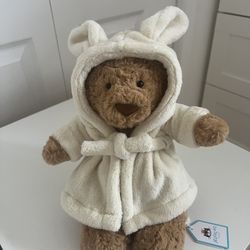 Jellycat Bartholomew Bathrobe Bear New