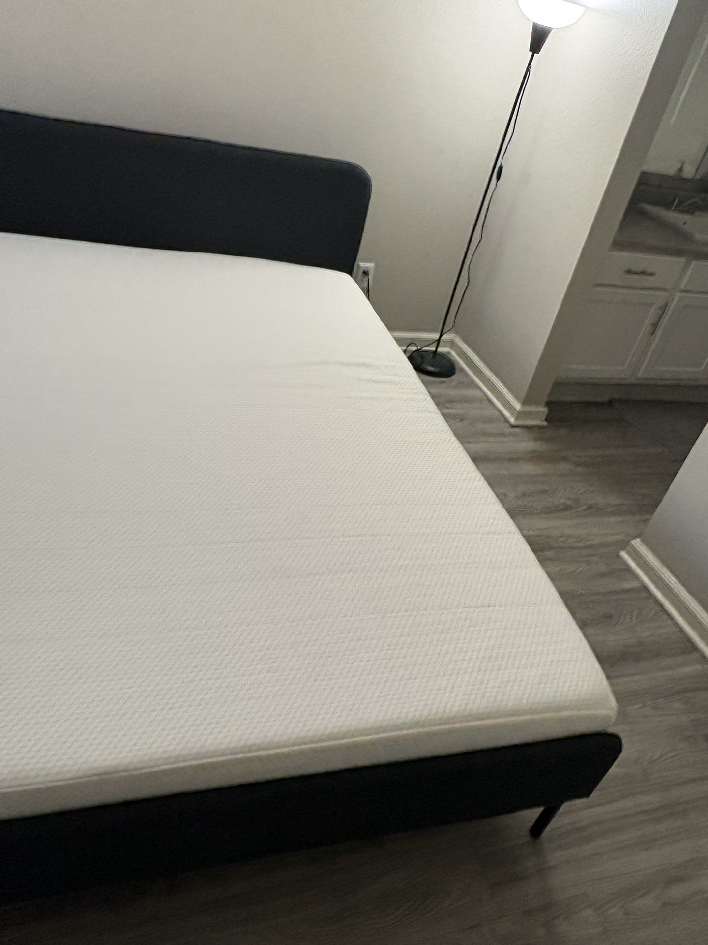 IKEA Queen Size - Bed Frame and Memory Foam Mattress