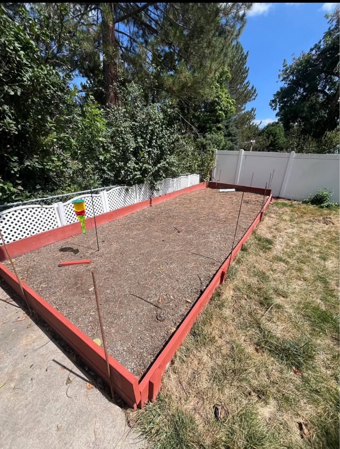 Free plant-ready garden bed dirt
