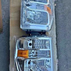 08-21 Ford E-150-E-250/E-350SD-E-450SD/F-650-F-750 Headlights Faros Calaveras Micas Luces Lamps