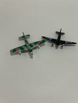 Micro planes.  Green cameo has broken propeller