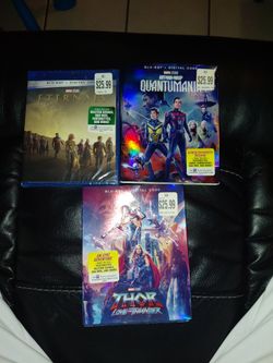 Marvel Blu-ray Bundle – Eternals, Quantumania, Thor