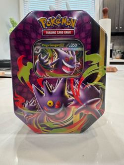 Pokémon TCG Mega Gengar Ex Tin, Promo + 4 booster packs ~ NEW, FACTORY SEALED