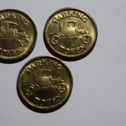 Vintage Metal Parking Tokens