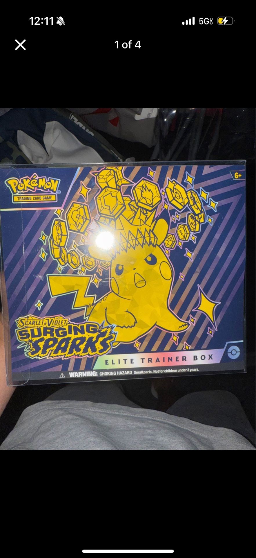 Surging Sparks ETB w/ Cover Durable Hard Plastic: Pokemon TCG