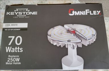 Keystone Omniflex Led HID Retrofit Lamp 70W Multi Angle  Adjustable  EX39 Base 4000K 120-277V