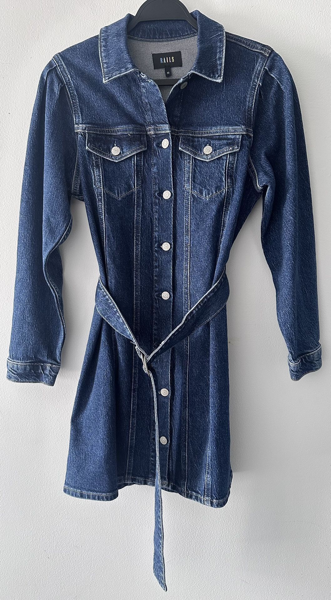 Luxury Navy Denim Dress