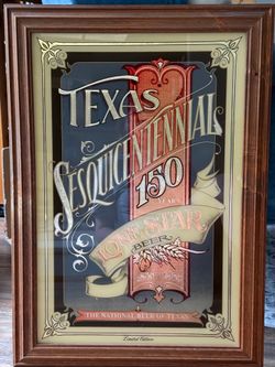 Texas Sesquicentennial Lone Star Beer  Mirror