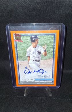 Don Mattingly Topps 75 Autograph Card 20/25
