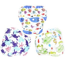 3 Pack Swim Diaper for Baby & Toddle,Reuseable Washable Diaper Swim for Swimming Lesson