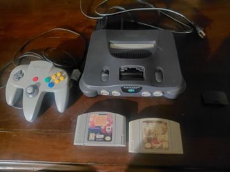 Nintendo 64 Console with Controller and 2 Games