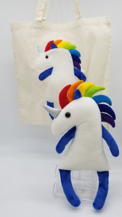 Unicorn Plush With Matching Tote 🦄
