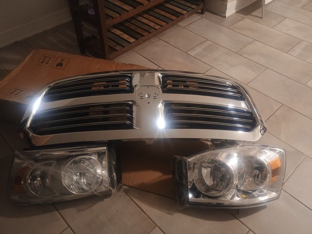 Headlight Assembly Dodge Ram Y El Grill
