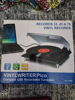Recordable turntable