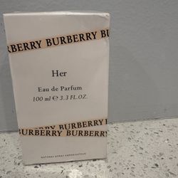 Burberry Her by Burberry 3.3 oz EDP Perfume for Women | New & Sealed Box!