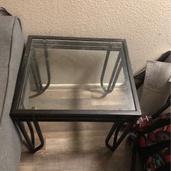 Glass End Table