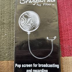 Dragon Pad Microphone Pop Filter for Recording w/ Flexible Gooseneck Holder - Open Box