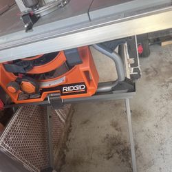 Ridgid Table Saw With Stand Open Box Woks Great Comes Complete