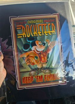 Disney Mickey Mouse Rocketeer Art Print