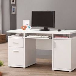 Brand New White Computer Desk