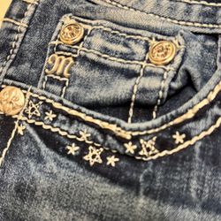 Miss Me Embellished Acid Wash Jeans