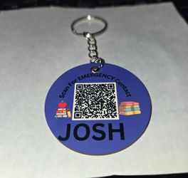 Emergency Information Key Chains 