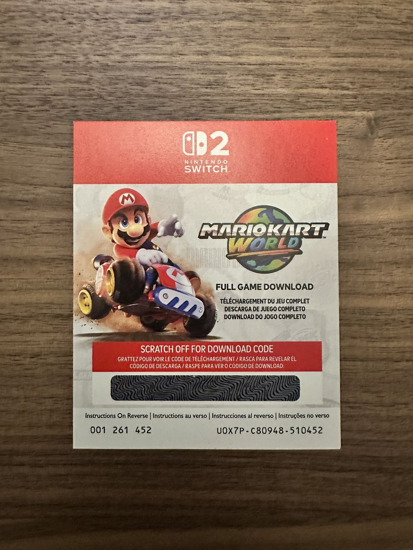 Mario Kart World Download Code